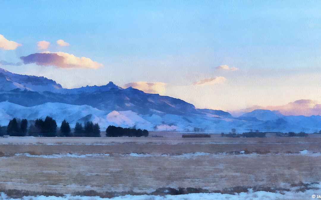 Winter Sunset on South Fork