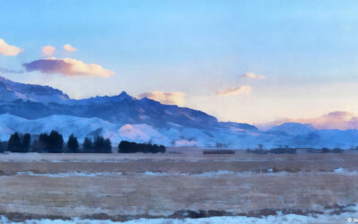 Winter Sunset on South Fork