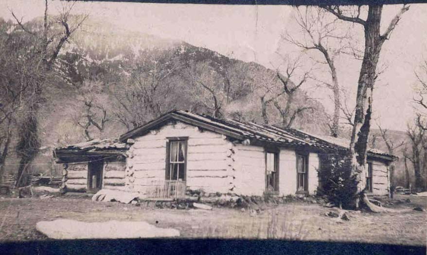 Photo 3 After Charles DeMaris purchased the land including the hot springs in 1886, the Edicks relocated to the South Fork of the Shoshone and built a new cabin. Photo Courtesy of Park County Archives.<br />