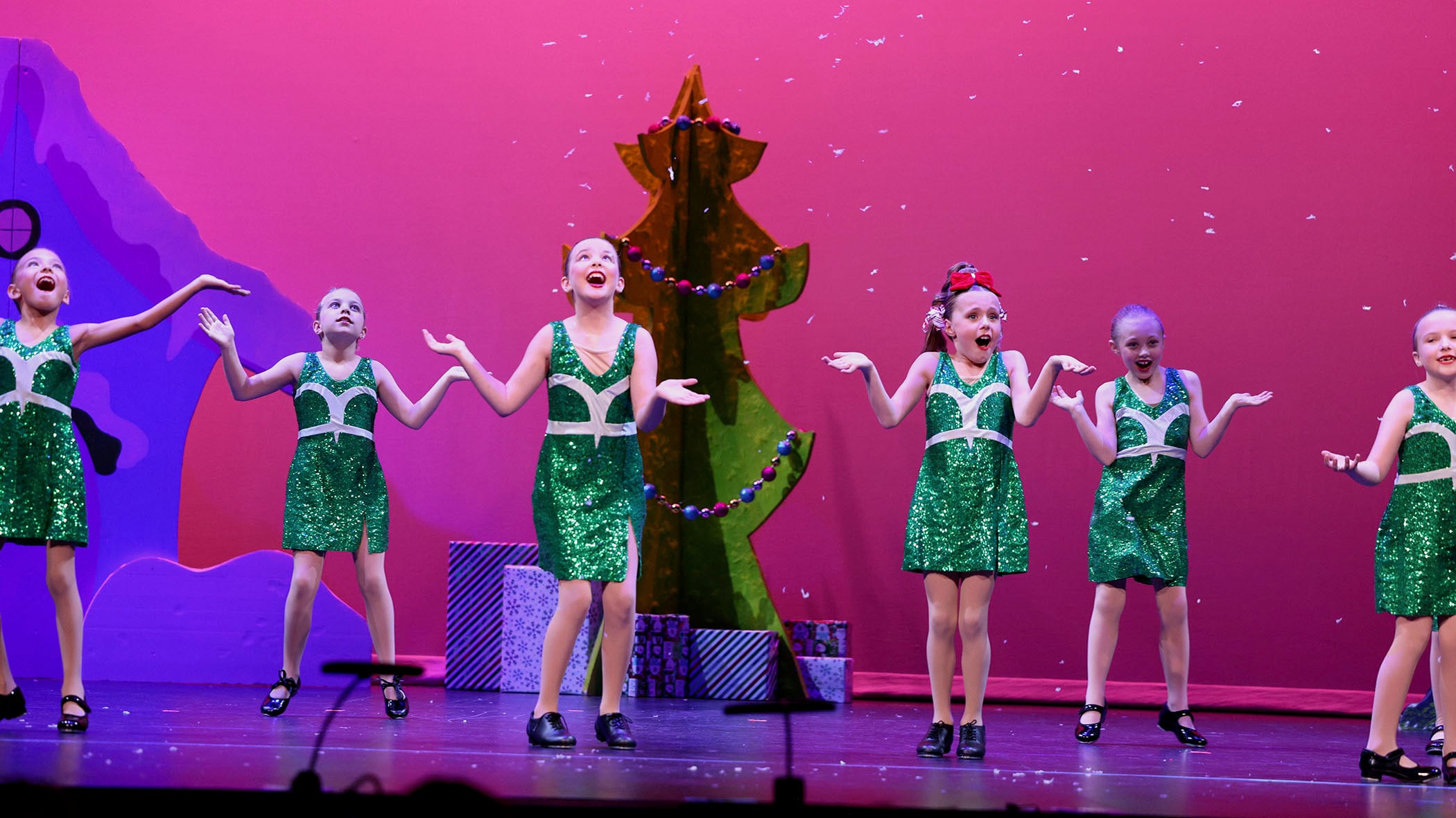 Dancers at CCPA's Taking Care of Christmas