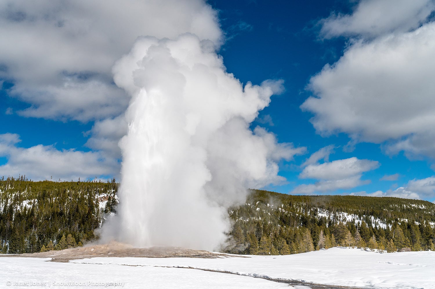 Old Faithful in Winter