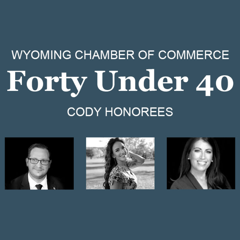 Three Codyites Honored for State Chamber's 40 under 40
