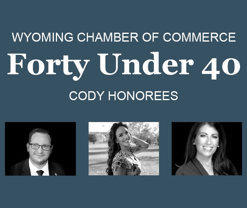 Three Codyites Honored for State Chamber’s 40 under 40