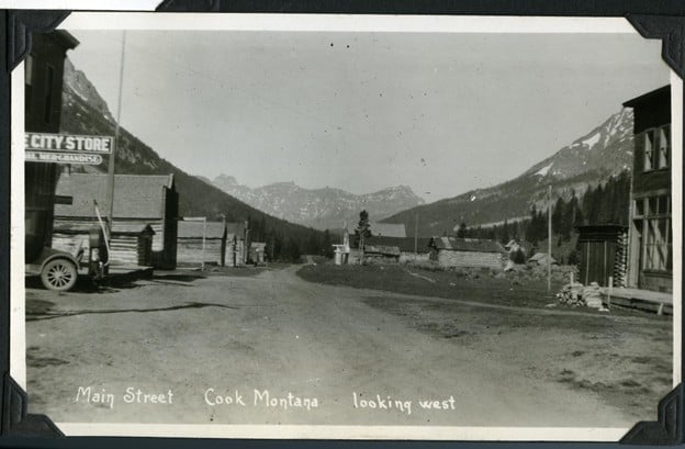 Cooke City circa 1920s.  Photo: Park County Archives.  