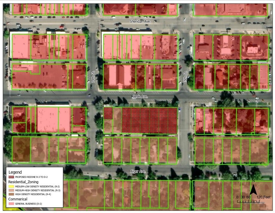 Cody, WY City Council Work Session Zoning Map